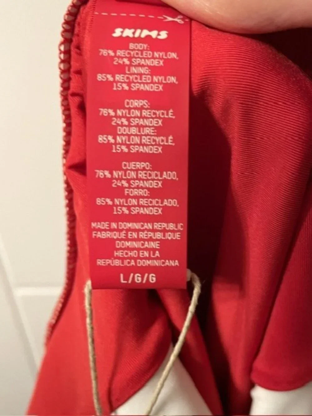 NWT Skims Olympic Team USA Scoop Neck One Piece Swimsuit Red Size Large